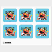 Elmo Captain Comic Vierkante Sticker (Vel)