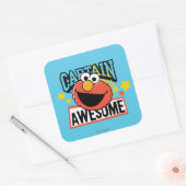 Elmo Captain Comic Vierkante Sticker (Envelop)
