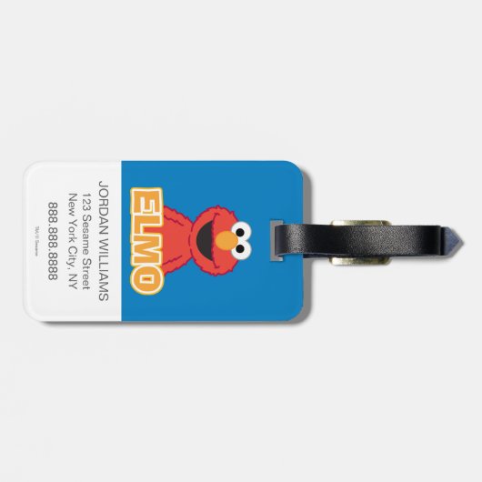 Elmo Classic Style Bagagelabel (Achterkant horizontaal)