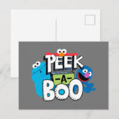 Elmo, Cookie & Grover | Peek-a-Boo Briefkaart (Voorkant / Achterkant)