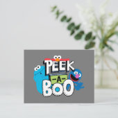 Elmo, Cookie & Grover | Peek-a-Boo Briefkaart (Staand voorkant)