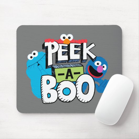 Elmo, Cookie & Grover | Peek-a-Boo Muismat (Met muis)