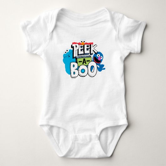 Elmo, Cookie & Grover| Peek-a-Boo Romper (Voorkant)