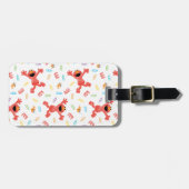 Elmo Crayon Pattern Bagagelabel (Voorkant horizontaal)