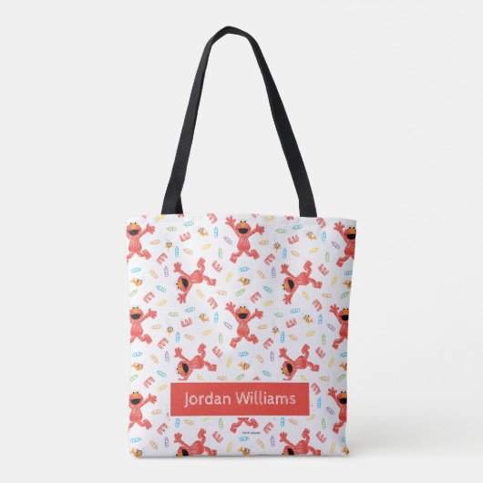 Elmo Crayon Pattern Draagtas (Achterkant)