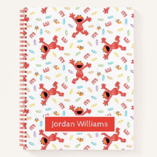 Elmo Crayon Pattern Notitieboek (Voorkant)