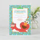 Elmo - Cupcake & Confetti 2e Invitation d'annivers (Debout devant)