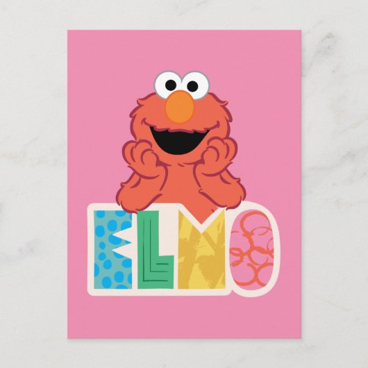 Elmo Cute & Fun Briefkaart (Voorkant)