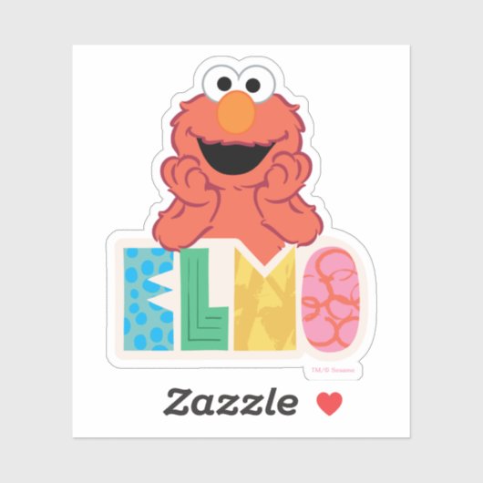 Elmo Cute & Fun Sticker (Vel)