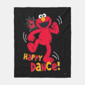 Elmo | Doe de Happy Dance Fleece Deken (Voorkant)