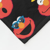 Elmo Emoji Pattern Fleece Deken (Hoek)