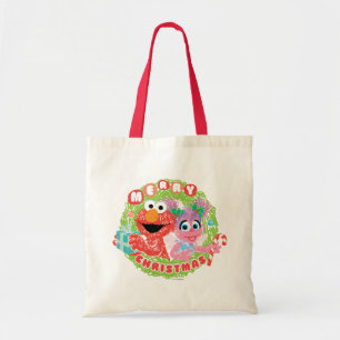 Elmo en Abby Scribble Tote Bag