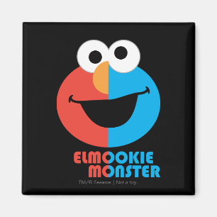 Elmo en Cookie Half Face Magneet