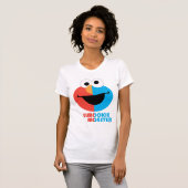 Elmo en Cookie Half Face T-shirt (Voorkant volledig)