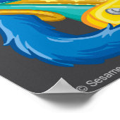 Elmo en de Sesame Band Rock Poster (Hoek)