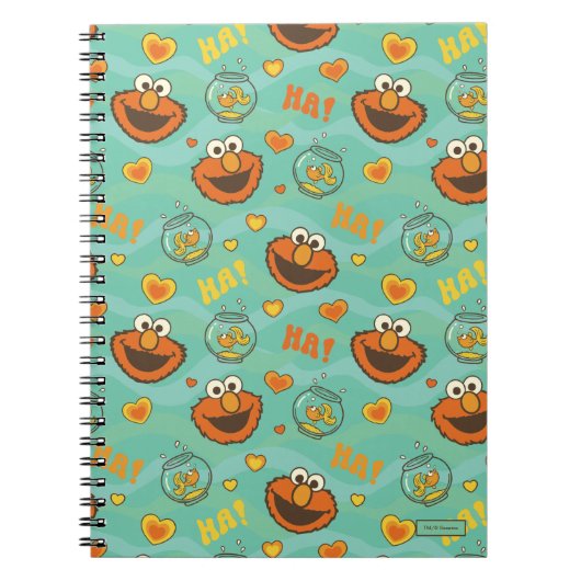 Elmo en Goldfish Pattern Notitieboek (Voorkant)