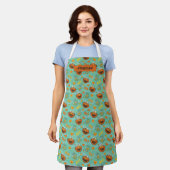 Elmo en Goldfish Pattern Schort (Gedragen)