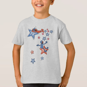 Elmo en Grover tussen de sterren T-shirt