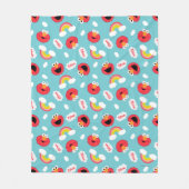 Elmo en Rainbows Pattern Fleece Deken (Voorkant)