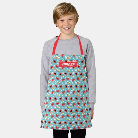 Elmo en Rainbows Pattern Schort (Gedragen)