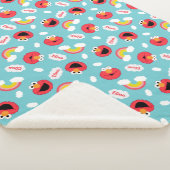 Elmo en Rainbows Pattern Sherpa Deken (3/4)