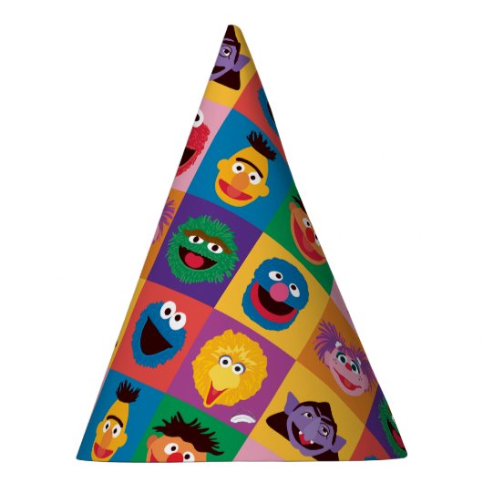 Elmo en vrienden inpakpapier feesthoedjes (Rechts)