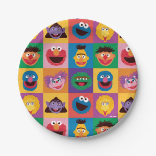 Elmo en vrienden inpakpapier papieren bordje