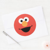 Elmo Face Art Ronde Sticker (Envelop)