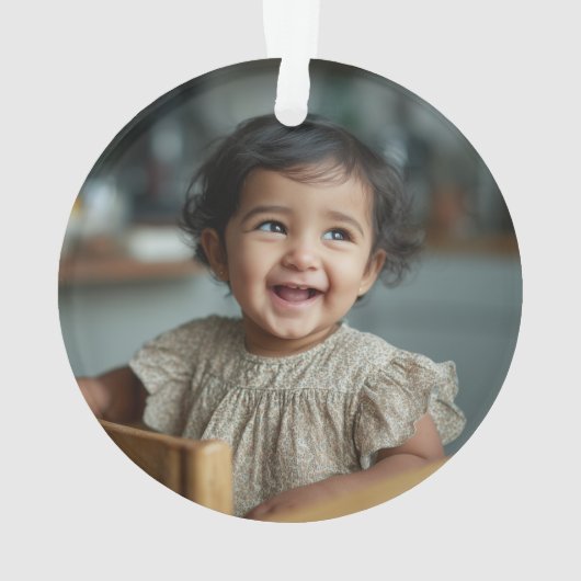 Elmo Face Chalkboard | Customized Name & Photo Ornament (achterkant)