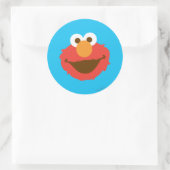 Elmo Face Ronde Sticker (Tas)