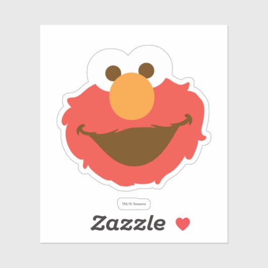 Elmo Face Sticker (Vel)