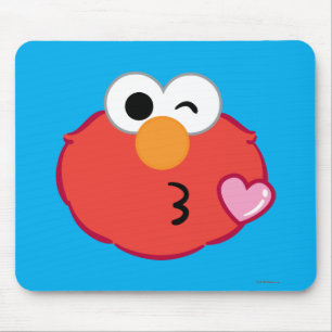 Elmo Face Throwing a Kiss Muismat