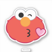 Elmo Face Throwing a Kiss Sticker (Voorkant)