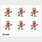 Elmo | Frankenstein Costume Ronde Sticker (Vel)