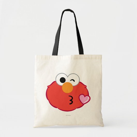 Elmo gezicht geeft een kus tote bag (Voorkant)