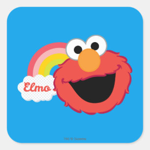 Elmo Girl Vierkante Sticker