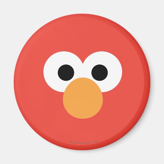 Elmo Grote Gezicht Magneet (Voorkant)