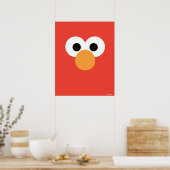 Elmo Grote Gezicht Poster (Keuken)