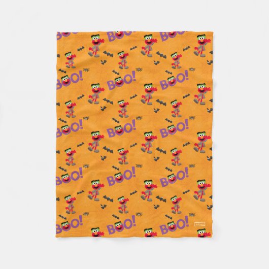Elmo | Halloween Boo Pattern Fleece Deken (Voorkant)