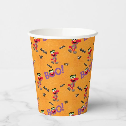 Elmo | Halloween Boo Pattern Papieren Bekers (Links)