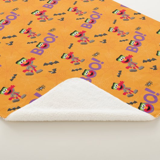 Elmo | Halloween Boo Pattern Sherpa Deken (3/4)