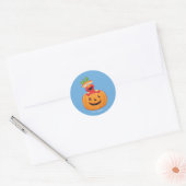 Elmo | Halloween Jack-O-Lantern Ronde Sticker (Envelop)