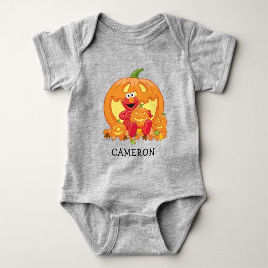 Elmo | Halloweenpompoenen Romper (Voorkant)