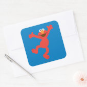 Elmo Happy Dancing Vierkante Sticker (Envelop)