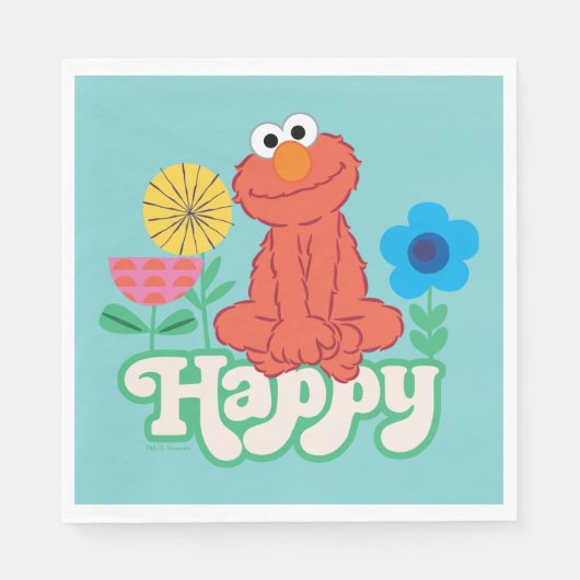 Elmo Happy! Servet (Voorkant)