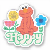 Elmo Happy! Sticker (Voorkant)