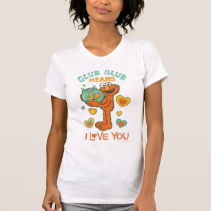 Elmo Holding zijn Pet Goldfish T-shirt