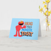 Elmo | Hug deze Monster Tight Kaart (Gele Bloem)