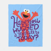 Elmo Hugging Fleece Deken (Voorkant)