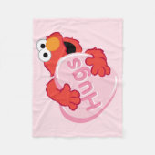 Elmo "Hugs" Valentijn Heart Snoep Fleece Deken (Voorkant)